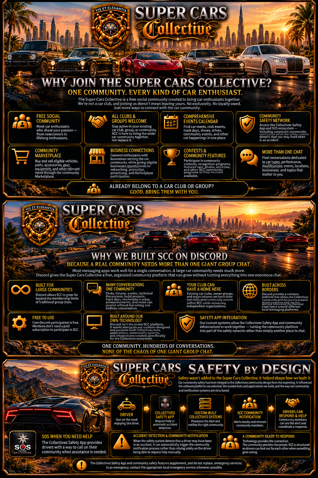 Why join Super Cars Collective, why the community is built on Discord, and how safety is part of the design.